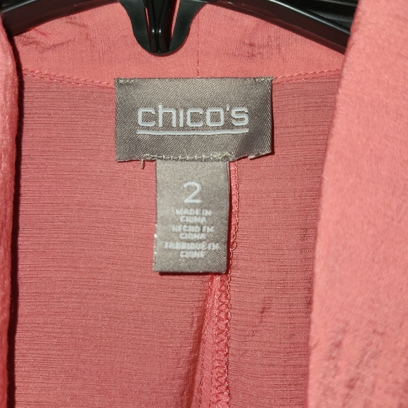 Chico's women's open cardigan blazer size large orange - Picture 5 of 6